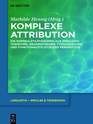 cover image of Komplexe Attribution